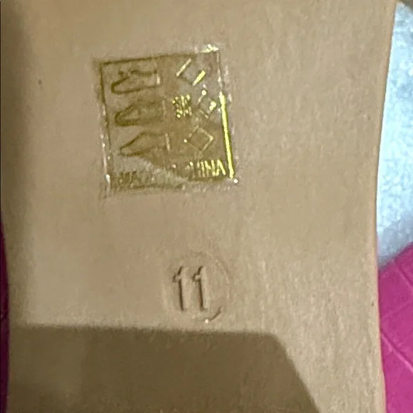 Journey Pink Therese Knee-High Croc-Embossed Boots size 11 wide calf - Picture 9 of 10